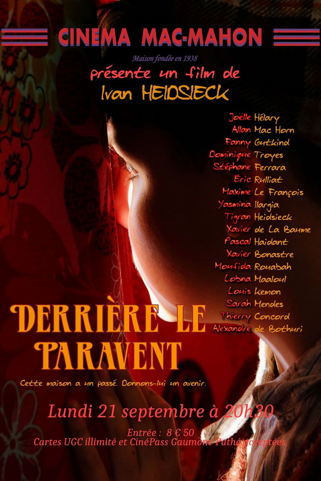 Affiche de Derrière le paravent