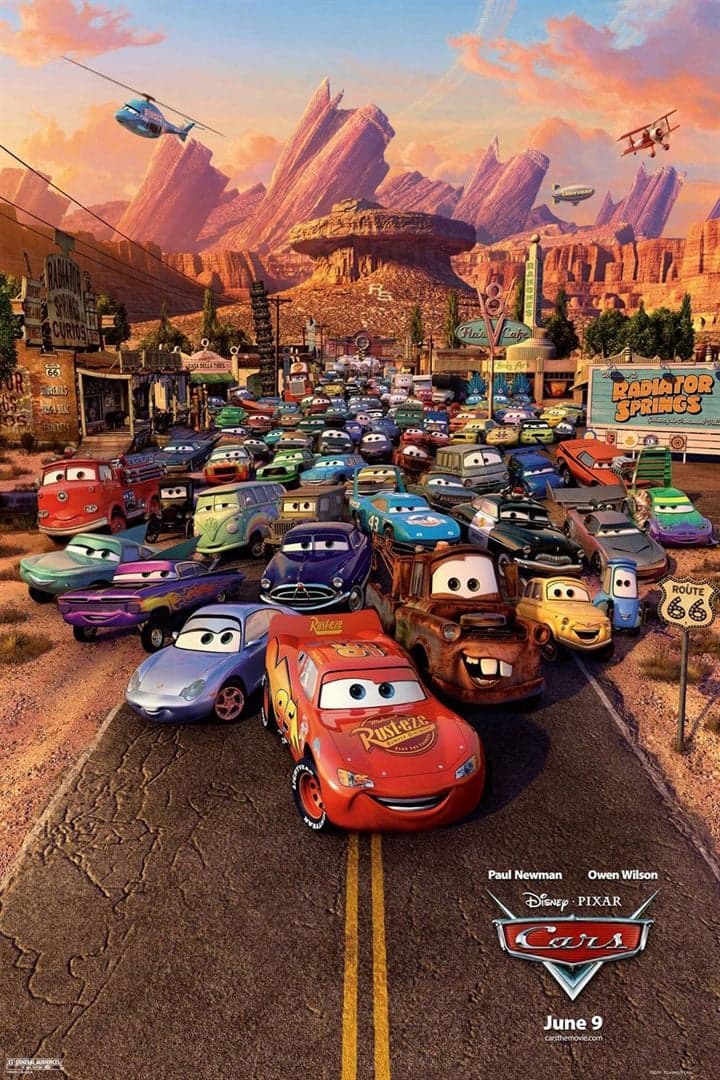 Affiche de Cars Quatre Roues