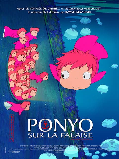 Affiche de Ponyo sur la Falaise